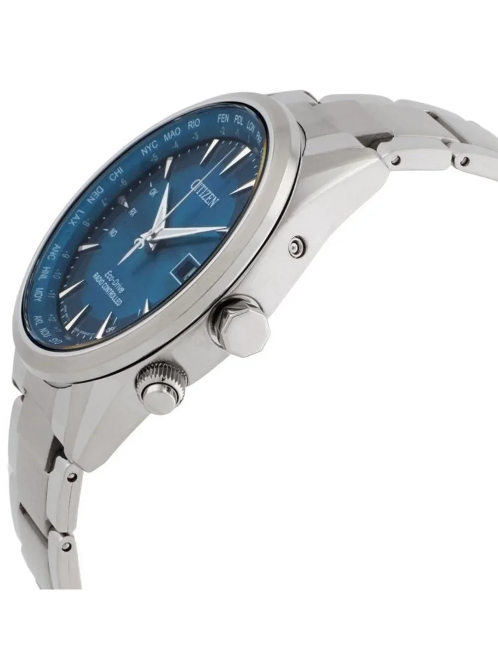 NWT Citizen Perpetual World Time GMT Eco-Drive Blue Dial Men's Watch